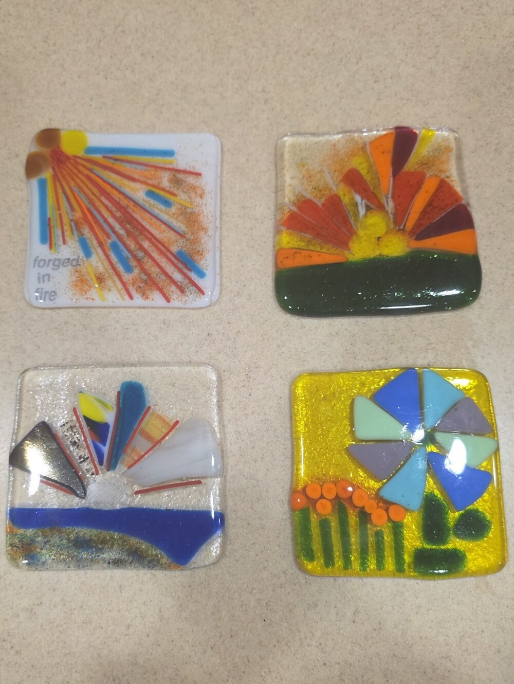Fused Glass Coasters
